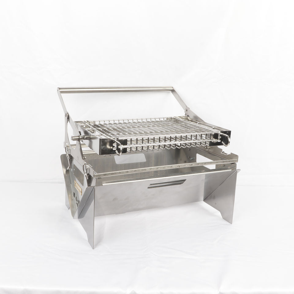 Foldable Flip Grill - Stainless Steel Portable BBQ