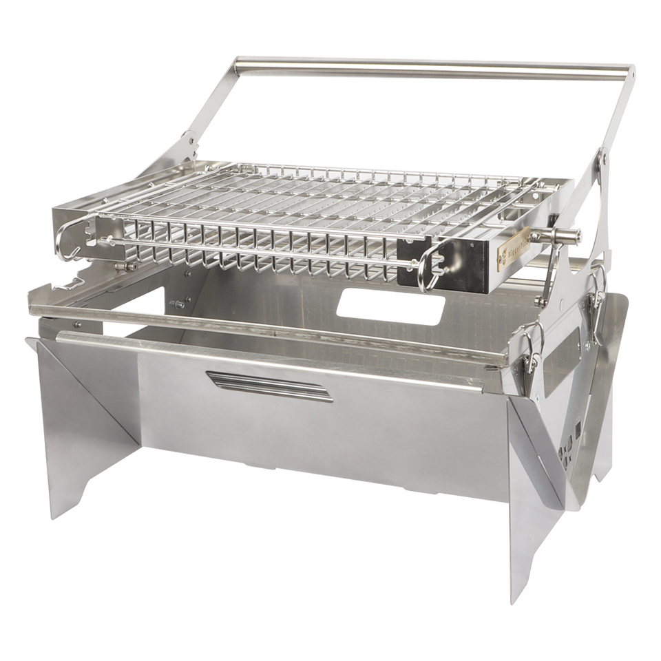 Foldable Flip Grill - Stainless Steel Portable BBQ